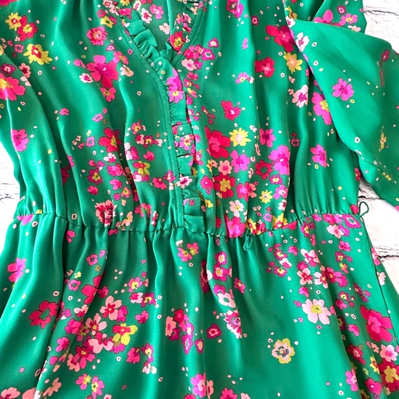 Wisp Green Floral Dresss - Picture 8 of 15